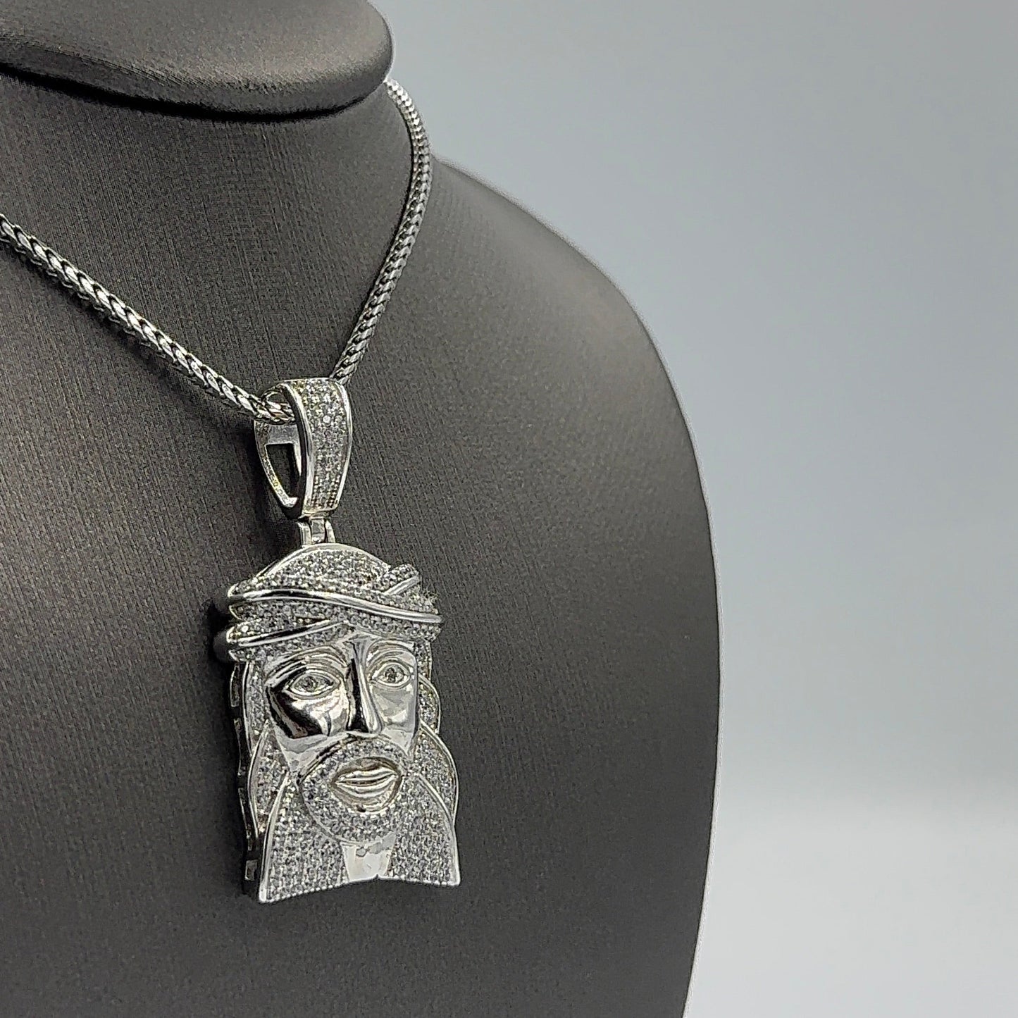 925 SILVER MED JESUS FACE