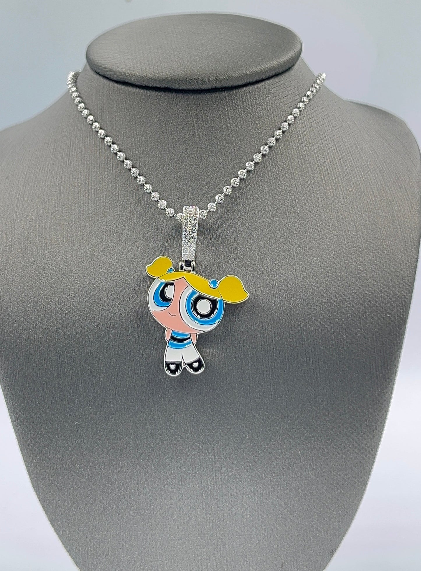 925 Silver power puff girl