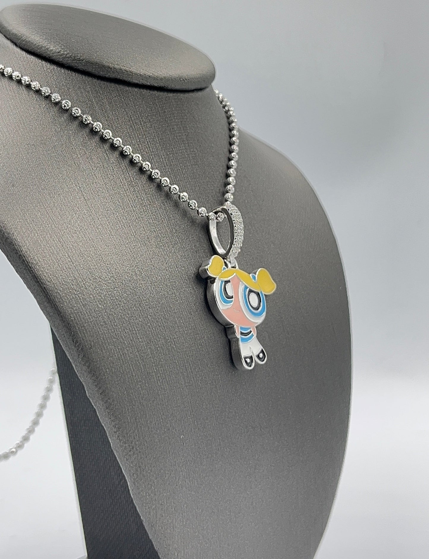 925 Silver power puff girl