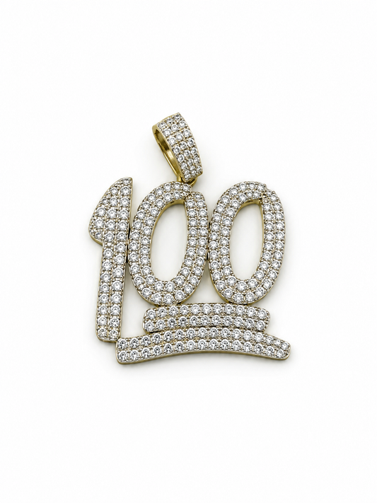 CHARM "100" 925 SILVER