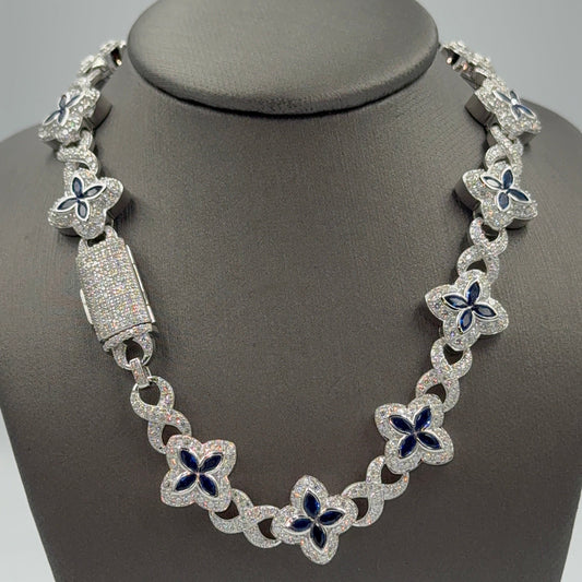 925 Silver Flower moissanite