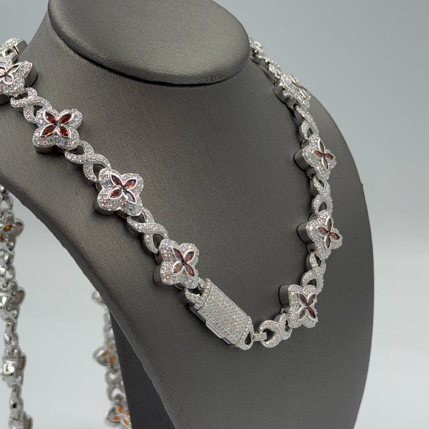 925 Silver Flower moissanite