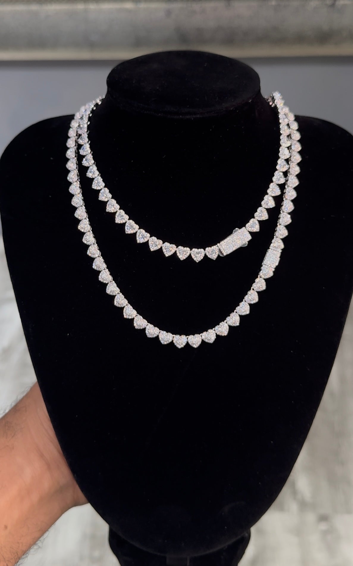 925 SILVER HEARTS CHAIN