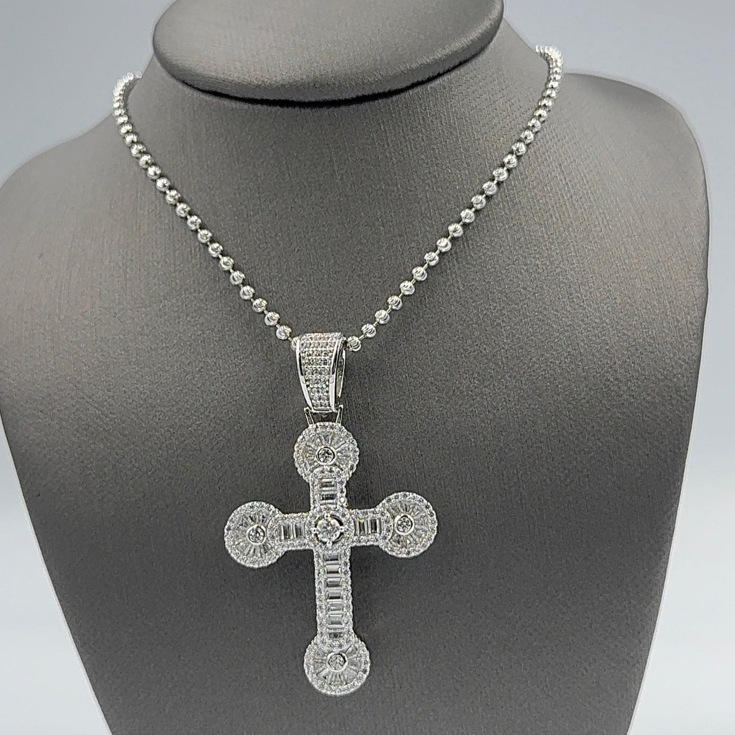 925 SILVER SET FANCY CROS