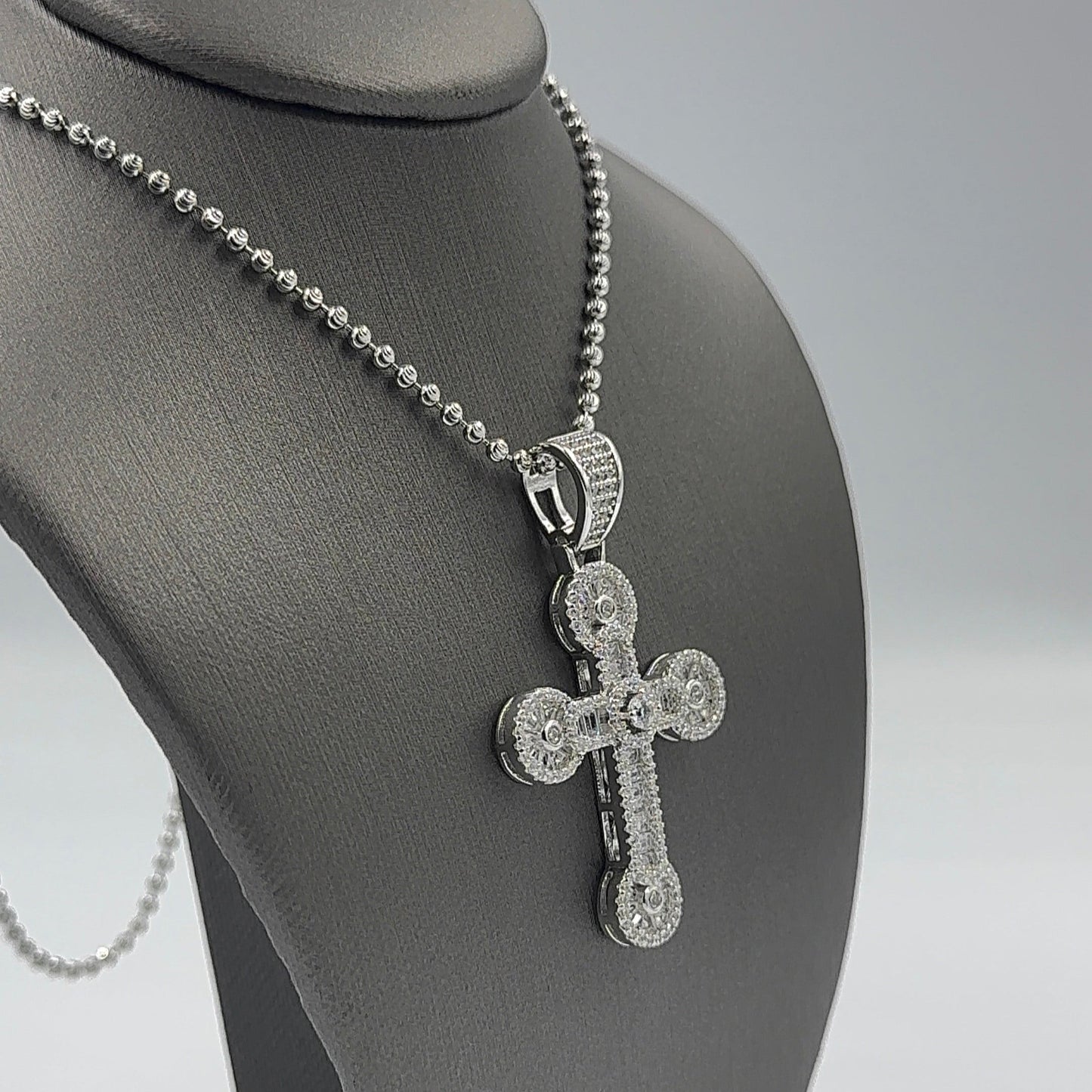 925 SILVER SET FANCY CROS