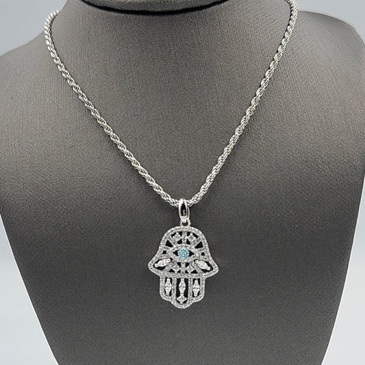 925 SILVER SET HAMSA