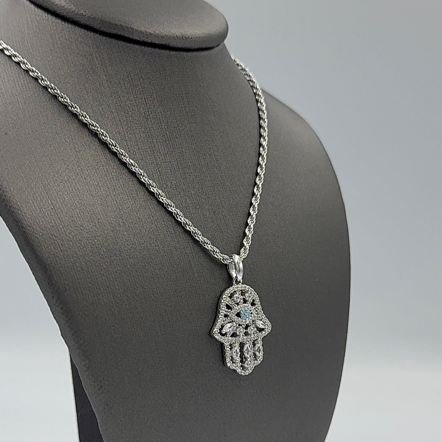925 SILVER SET HAMSA
