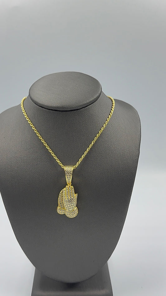 925 SILVER SET PRAYING HANDS