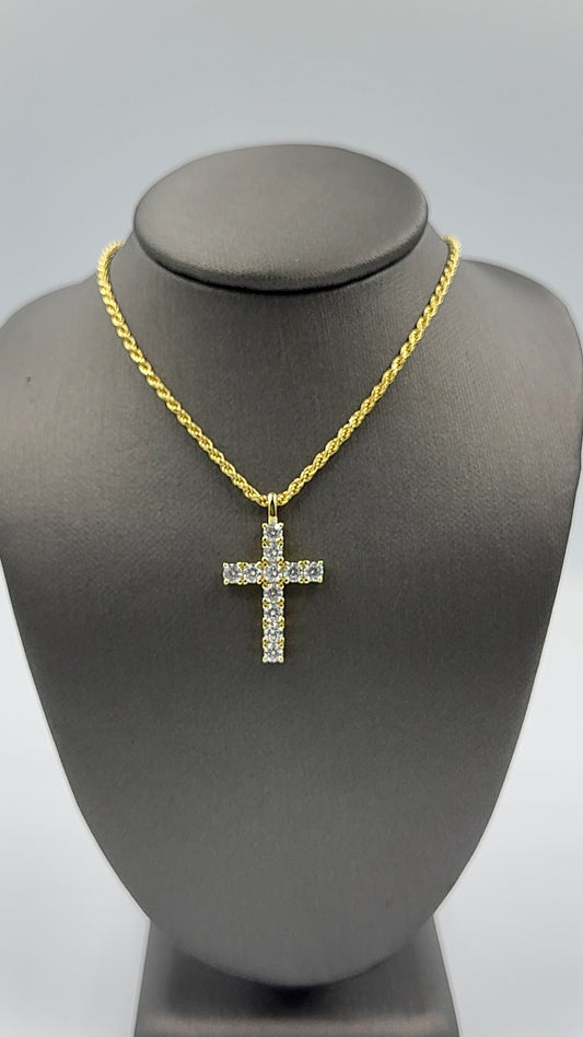 925 SILVER SET MINI CROSS