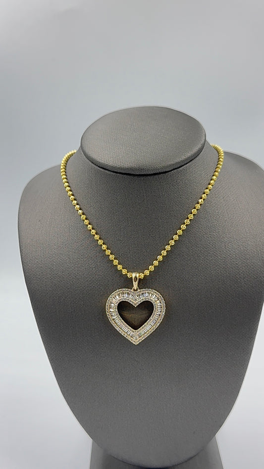 925 SILVER SET OPENWORK HEART