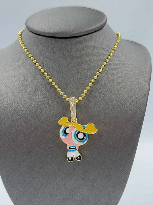 925 Silver power puff girl